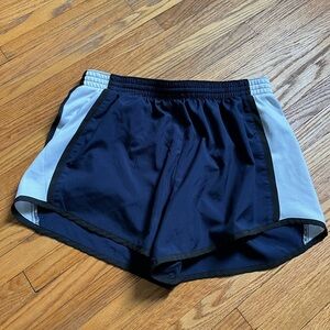Blue and White Athletic Shorts